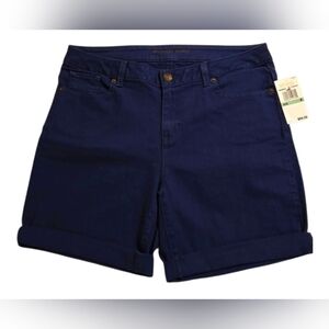 Michael Kors Shorts With Logo Prussian Blue Women's SZ. 8 New With Tags